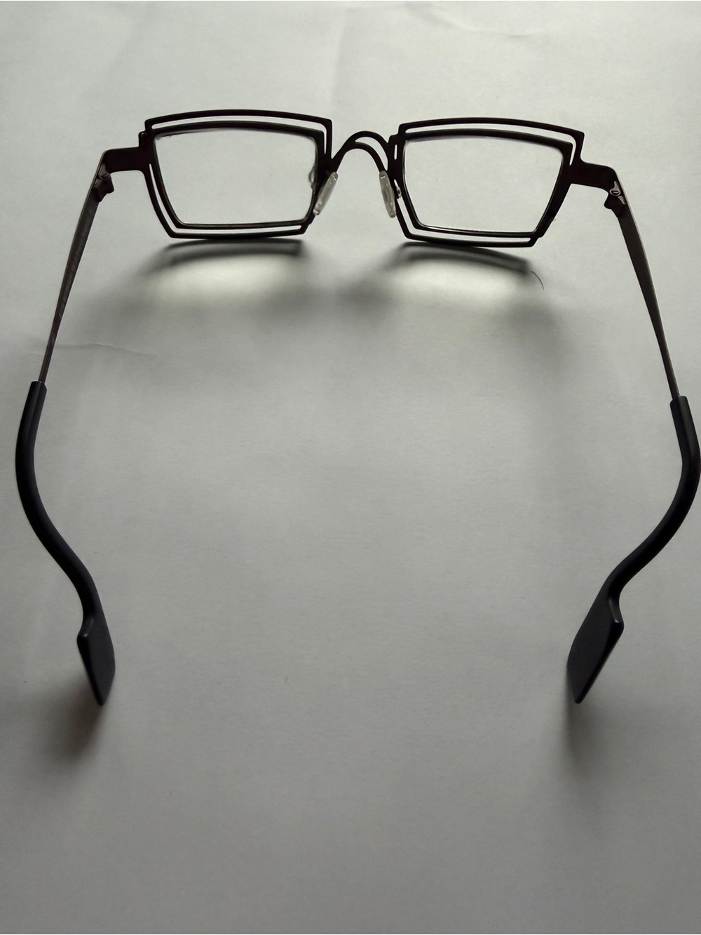 **LIKE NEW** Theo Eyewitness Green and Black Double-Layer Rectangle Glasses - Picture 6 of 7